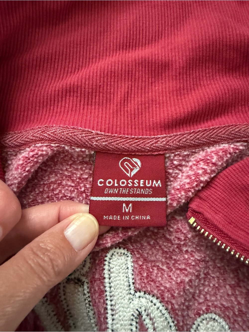 Colosseum IU Indiana University Women's Red Full-Zip Sweatshirt - Picture 7 of 8
